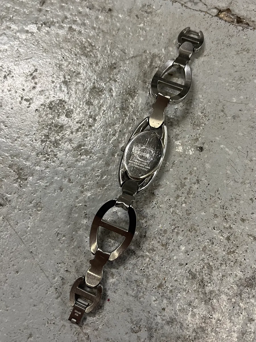 2000s Cavalli Ornament Chain Linked Watch - Image 8