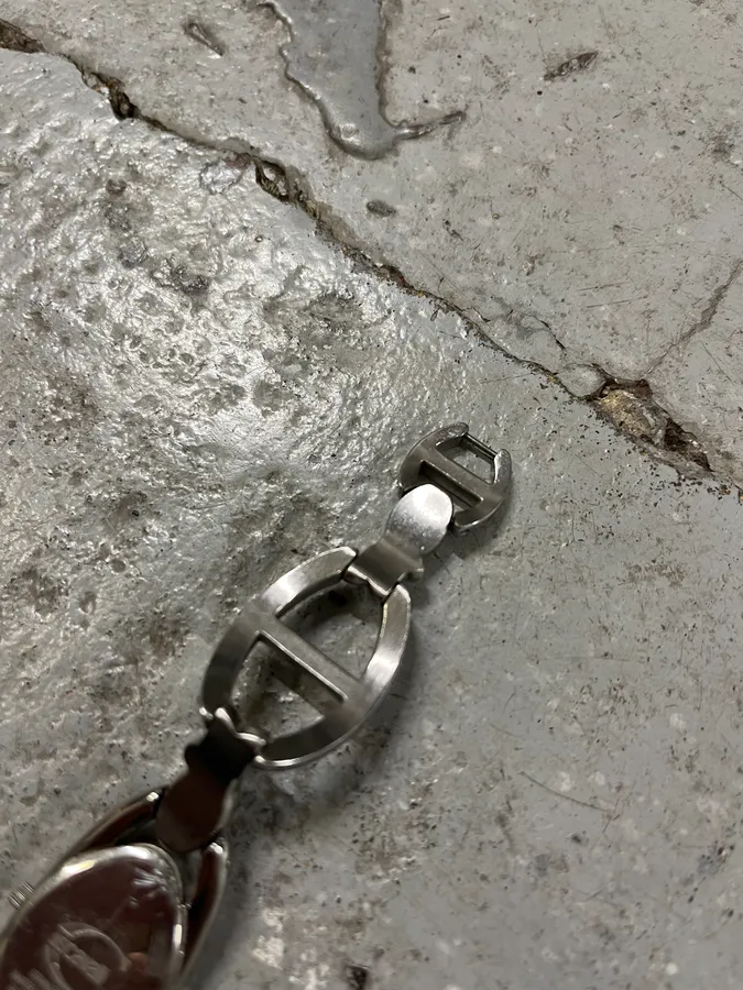 2000s Cavalli Ornament Chain Linked Watch - Image 9