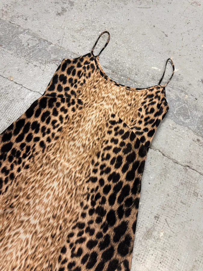 2000s Cavalli Panther Black Dress - Image 4