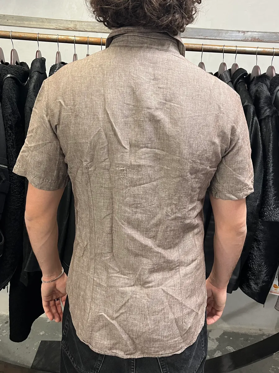 2000s Cavalli Raw Grey Leopard Scars Shirt - Image 3