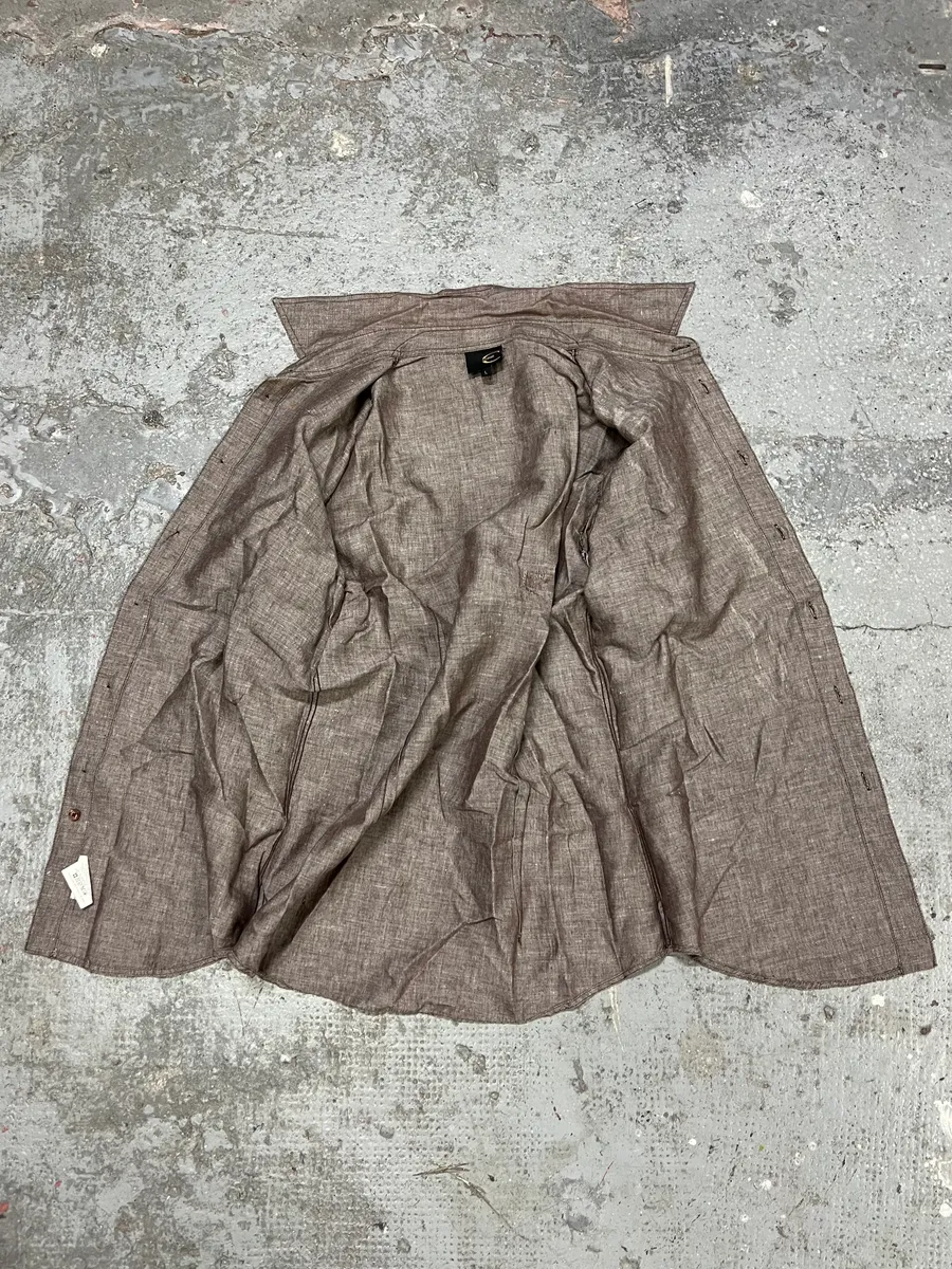 2000s Cavalli Raw Grey Leopard Scars Shirt - Image 7