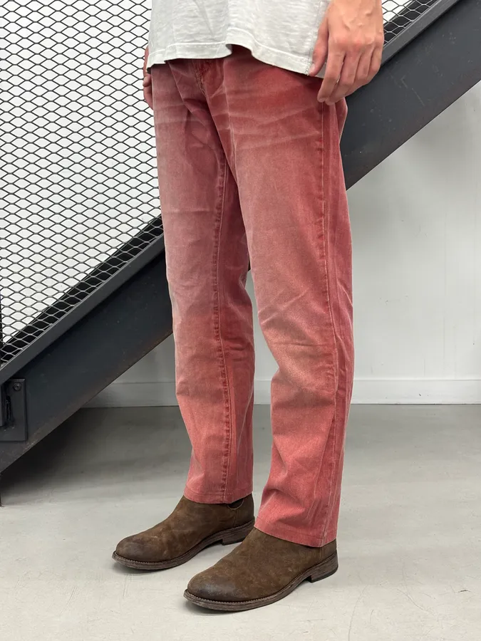 2000s Cavalli Red Gradient Relaxed Pants - Image 3