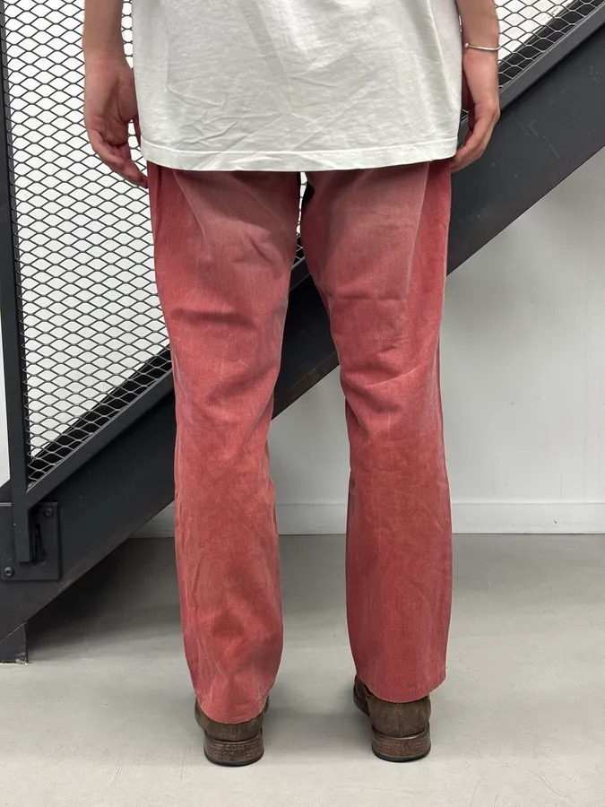 2000s Cavalli Red Gradient Relaxed Pants - Image 4