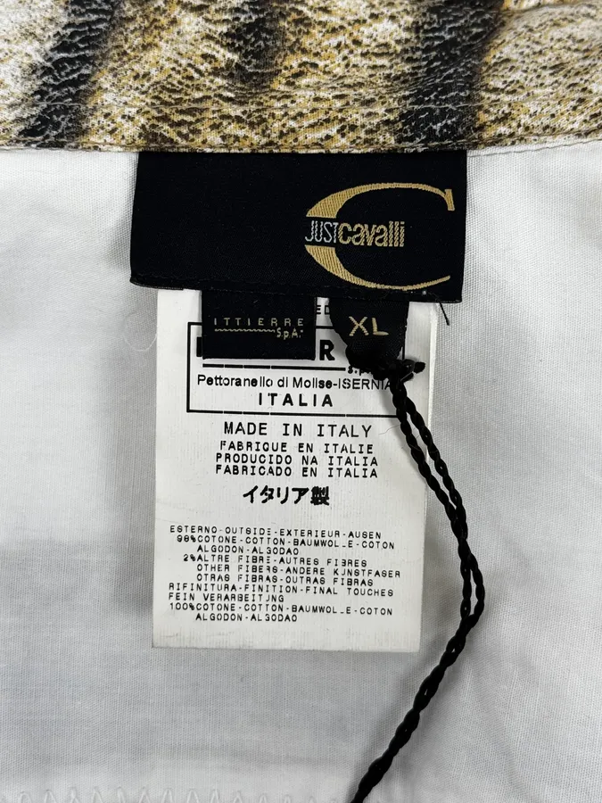 2000s Cavalli Safari White Savage Shirt - Image 11