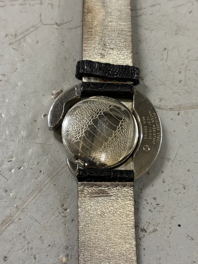 2000s Cavalli Snake Black Leather Watch - Image 5