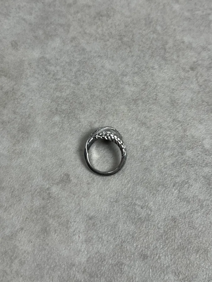 2000s Cavalli Snake Ornament Ring - Image 3
