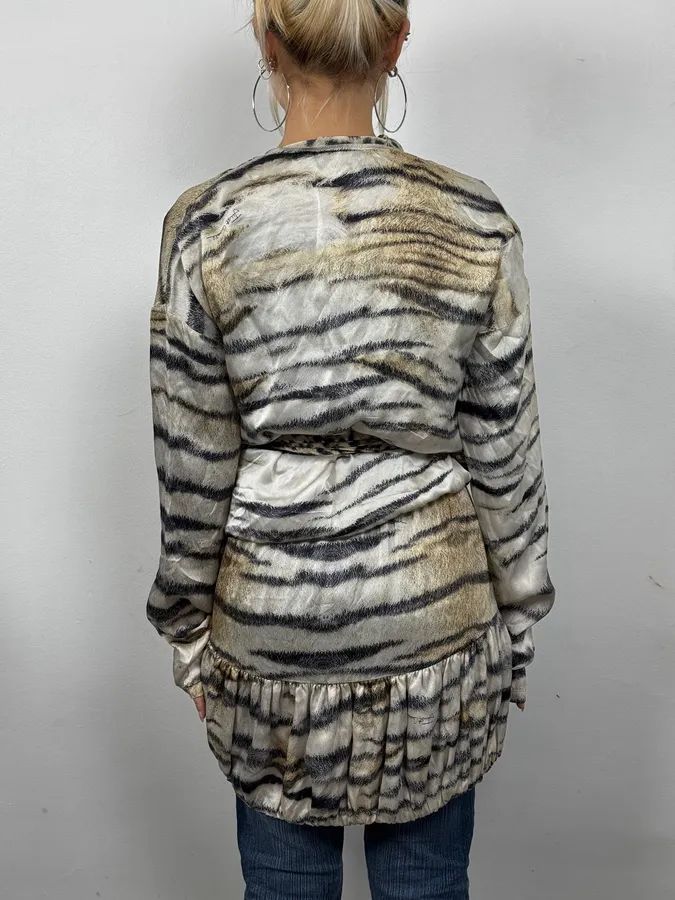 2000s Cavalli Zebra and Cheetah Long Cardigan - Image 3
