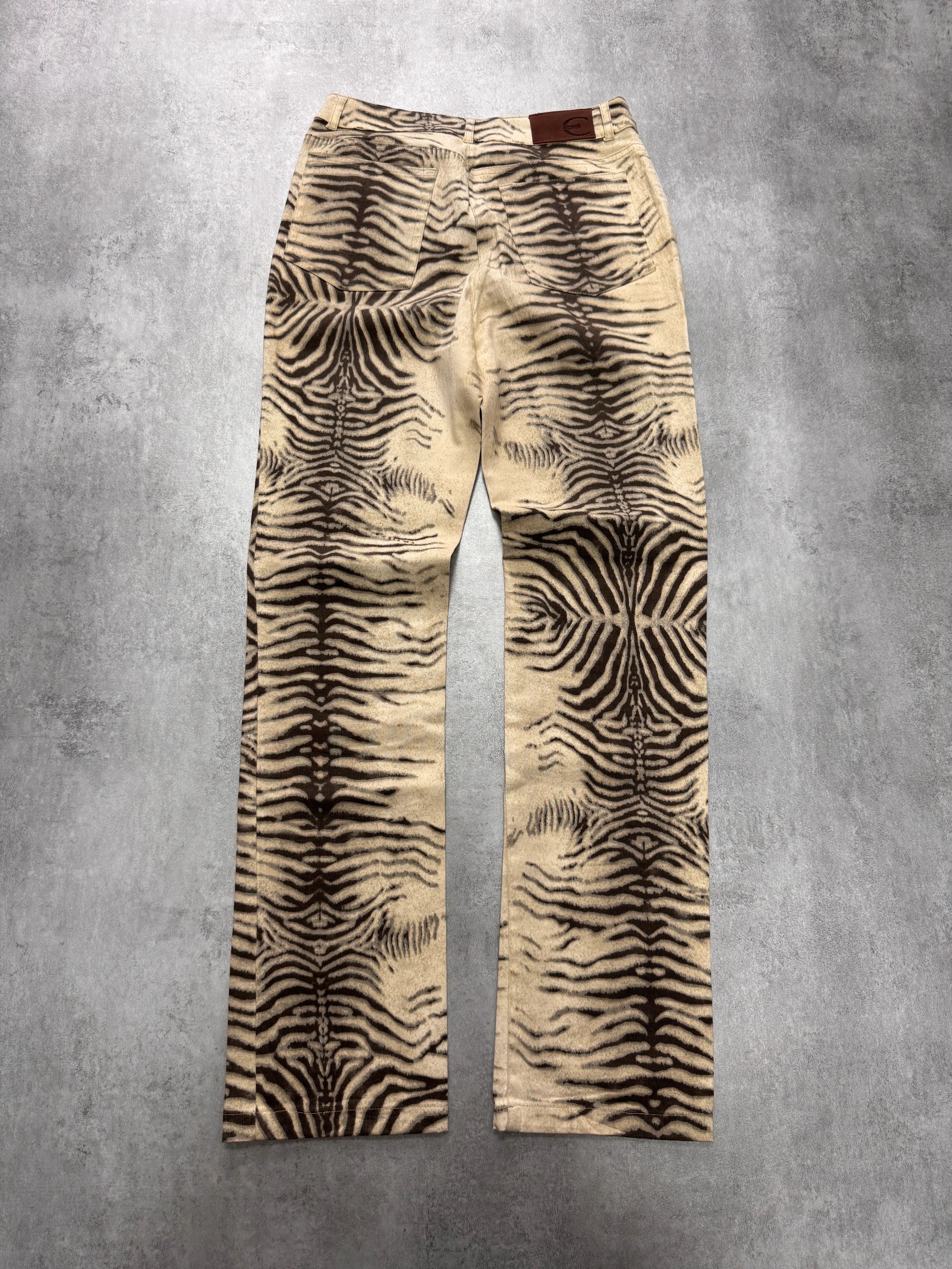 2000s Cavalli Sample Zebra Slim Pants - Image 3