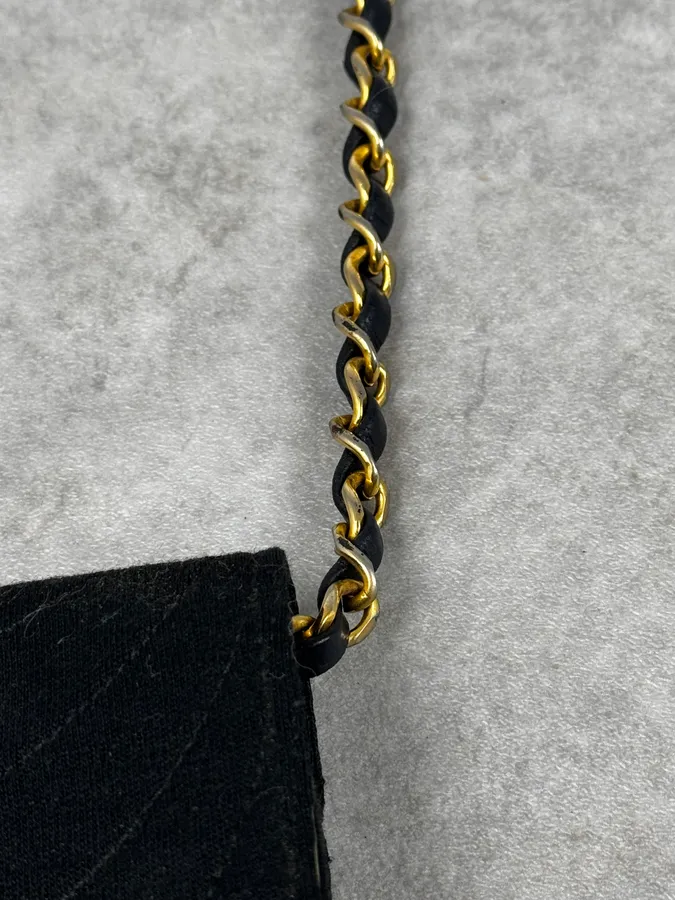 2000s Chanel Black Classic Half Moon Crossbody Bag - Image 9