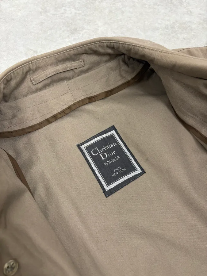 2000s Christian Dior Beige Classy Trench Coat - Image 8