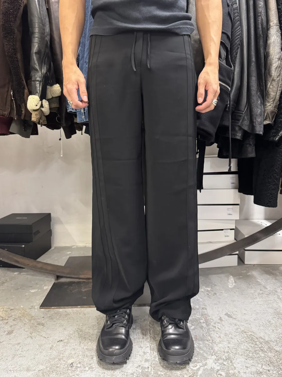 2000s Claude Montana Black Lines Sweatpants - Image 2