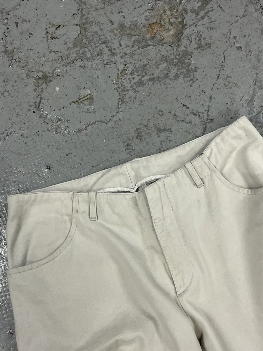 2000s Daniele Alessandrini Biker White Pants - Image 7