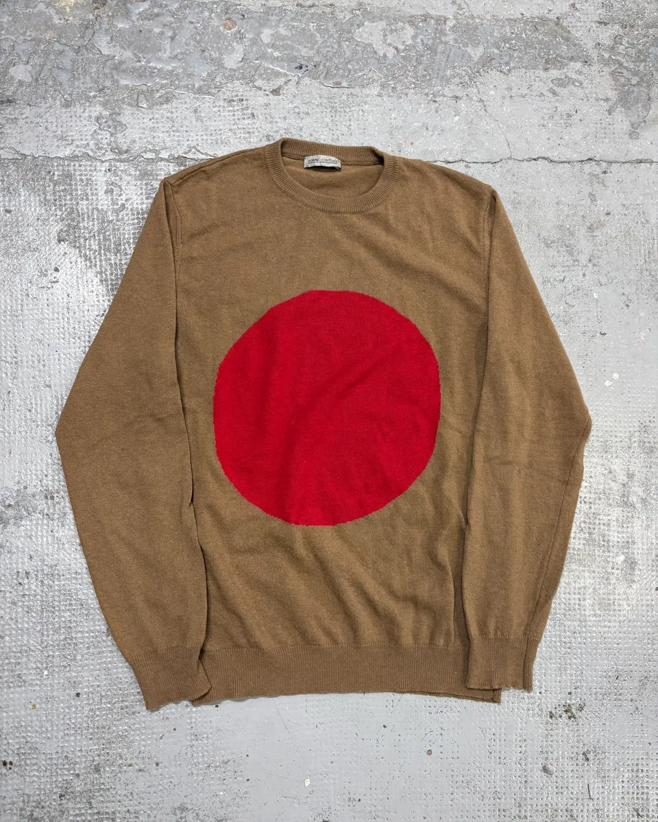 2000s Daniele Alessandrini Brown Japan Wool Sweater
