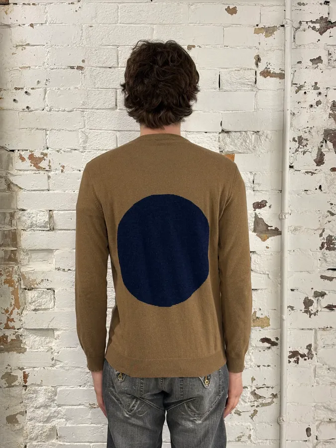 2000s Daniele Alessandrini Brown Japan Wool Sweater - Image 3