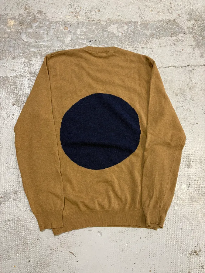 2000s Daniele Alessandrini Brown Japan Wool Sweater - Image 6