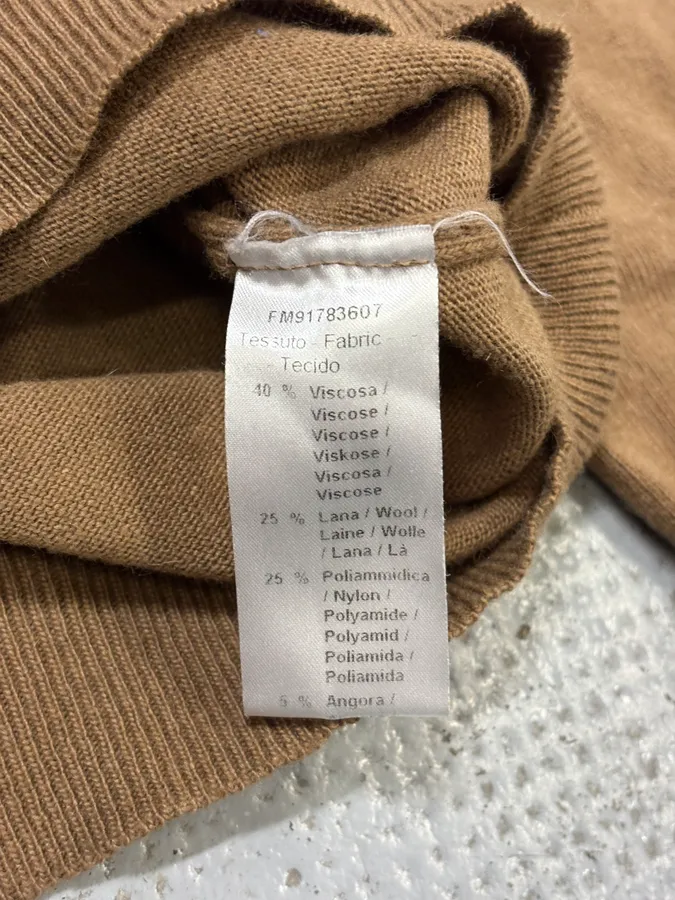 2000s Daniele Alessandrini Brown Japan Wool Sweater - Image 8