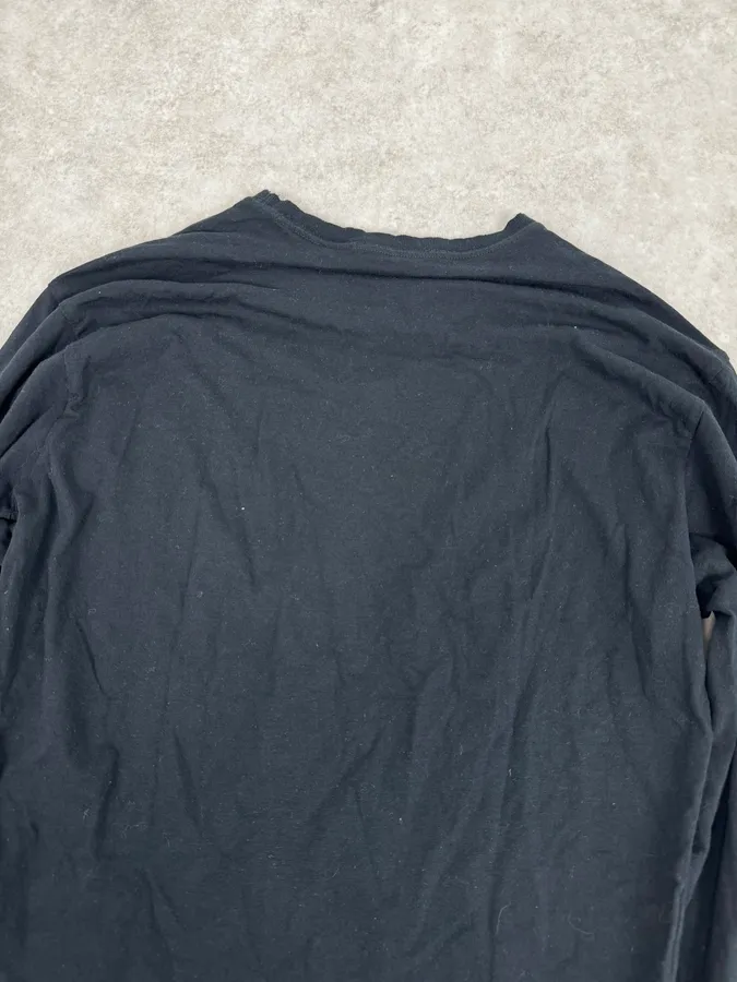 2000s Daniele Alessandrini Cross Ornament Black Longsleeves - Image 6