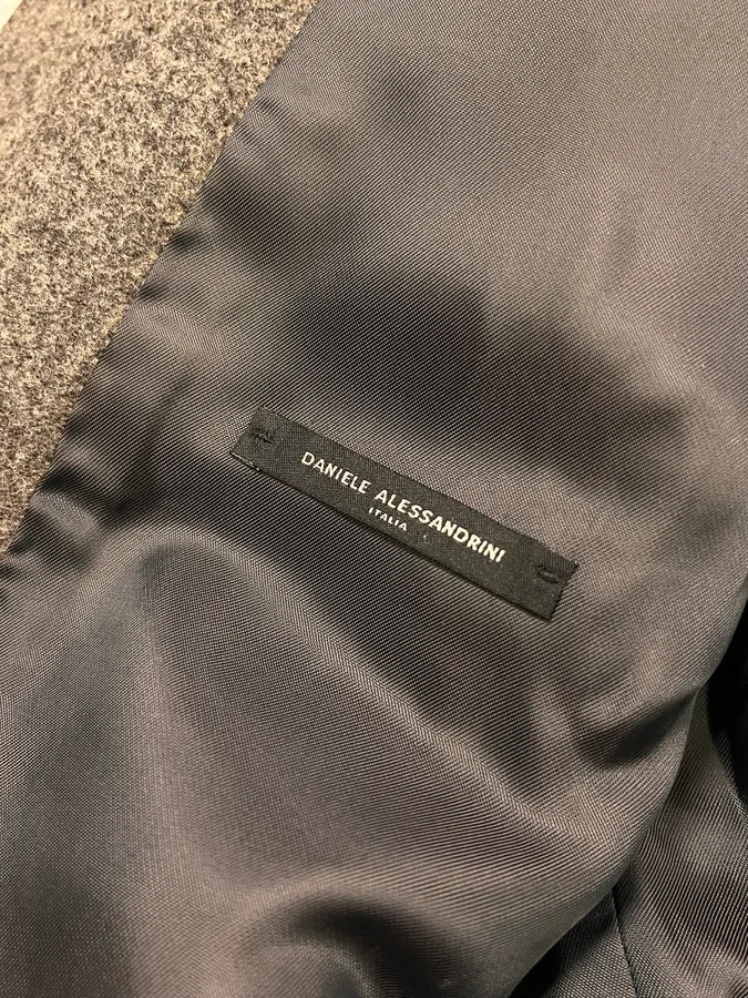 2000s Daniele Alessandrini Multi-Pockets Grey Wool Jacket - Image 10