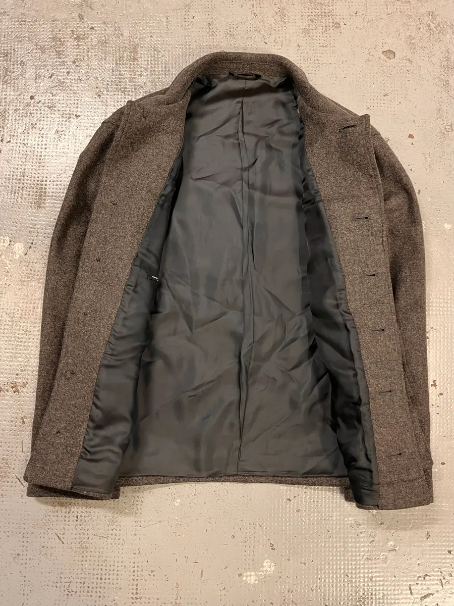 2000s Daniele Alessandrini Multi-Pockets Grey Wool Jacket - Image 8