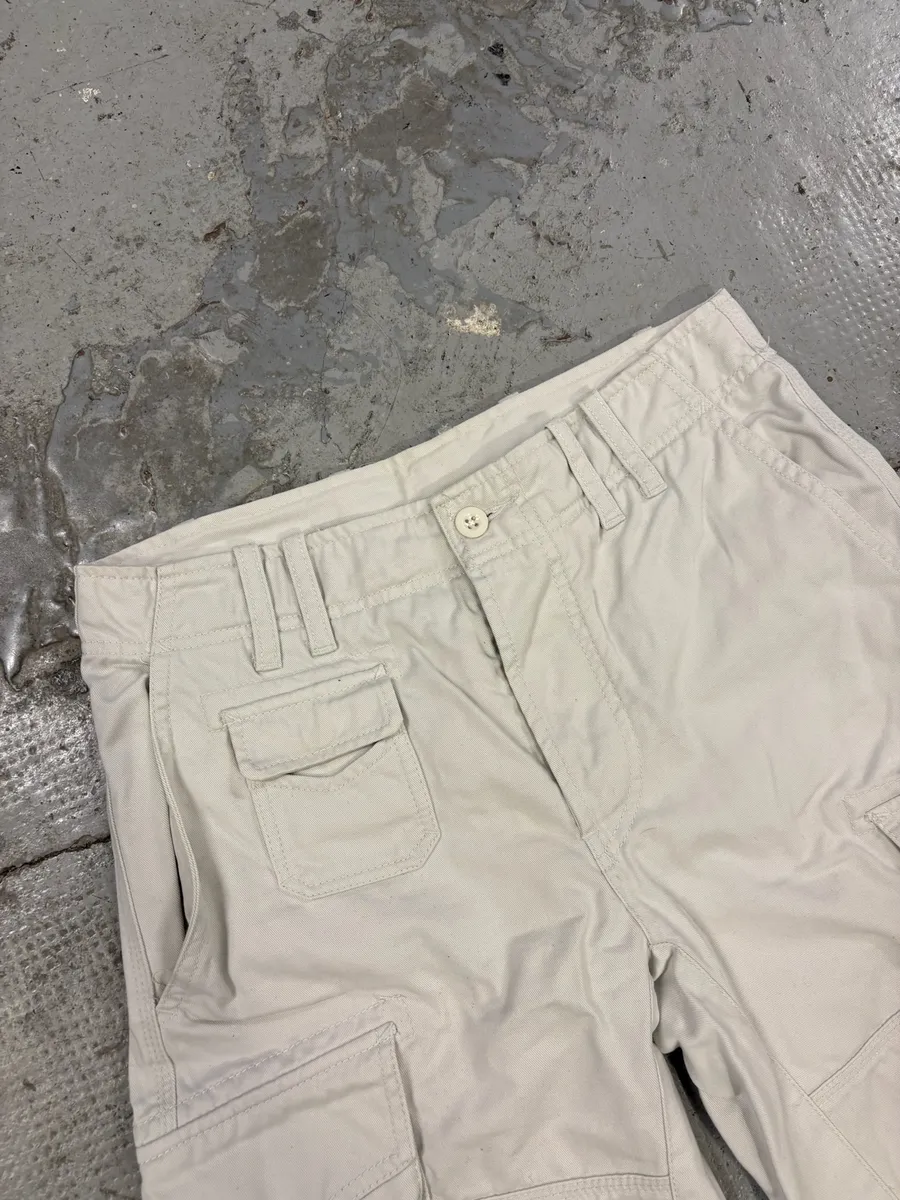 2000s Diesel Beige Multi Pockets Cargo Shorts - Image 8