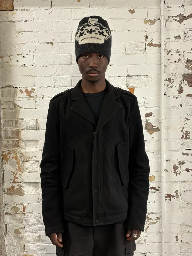 2000s Diesel Black Classy Caban Jacket