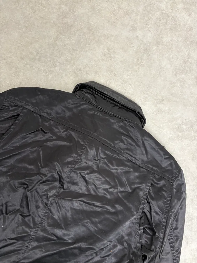 2000s Diesel Black Premium Satin Cargo Jacket - Image 6
