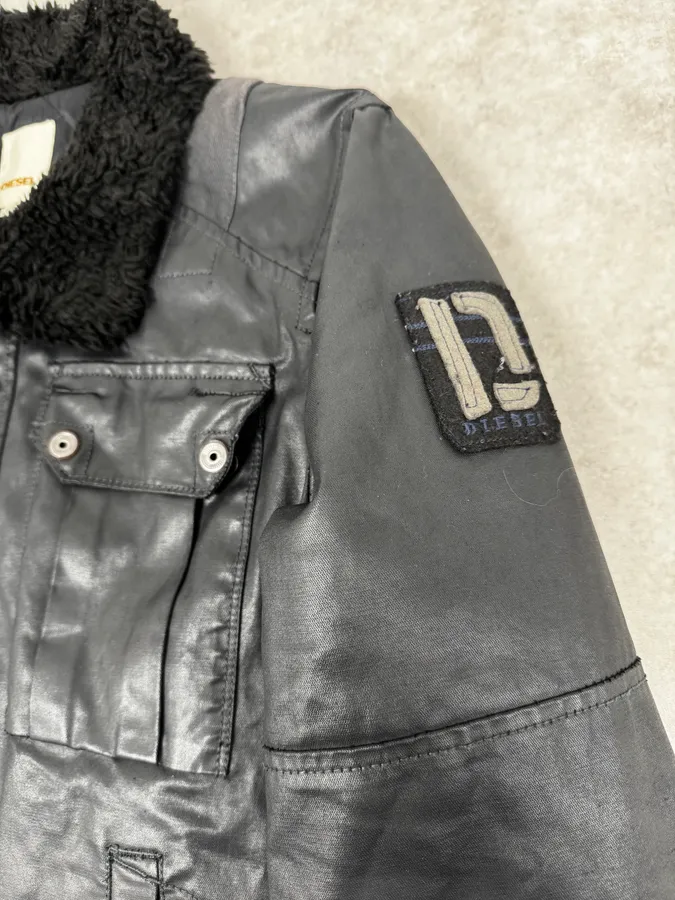 2000s Diesel Black Waxed Mafia Obscure Jacket - Image 10