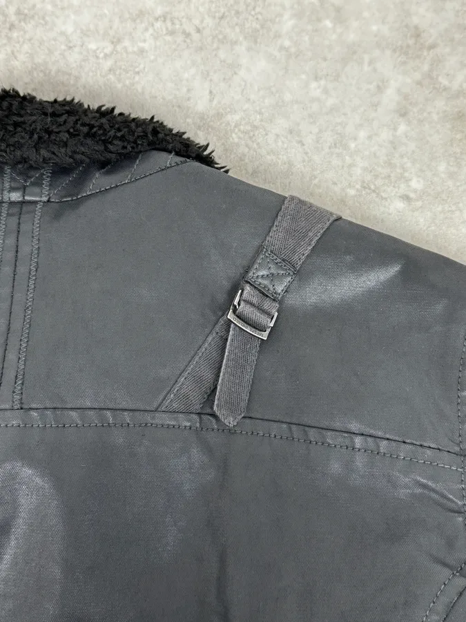 2000s Diesel Black Waxed Mafia Obscure Jacket - Image 11
