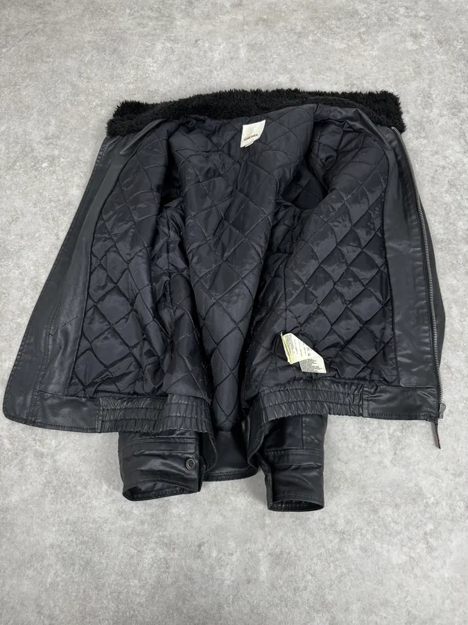 2000s Diesel Black Waxed Mafia Obscure Jacket - Image 7