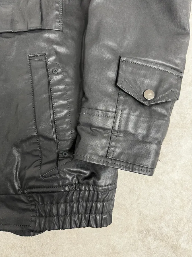 2000s Diesel Black Waxed Mafia Obscure Jacket - Image 8