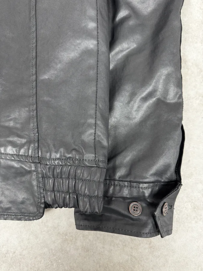 2000s Diesel Black Waxed Mafia Obscure Jacket - Image 9