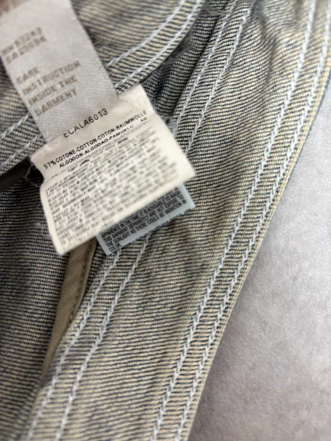 2000s Diesel Blue Dirty Effect Denim Jeans - Image 8