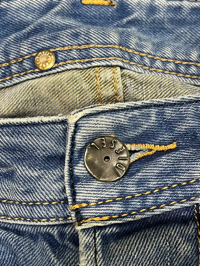 2000s Diesel Blue Faded Denim Jeans - Image 10