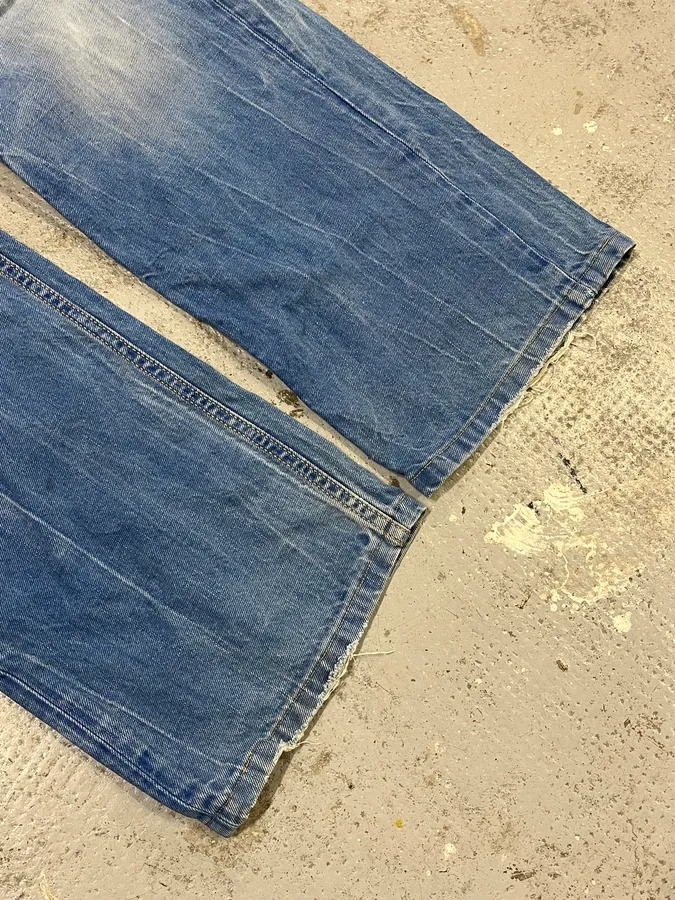 2000s Diesel Blue Faded Denim Jeans - Image 6