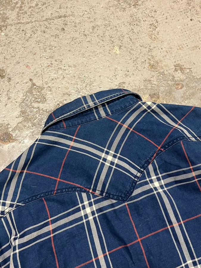 2000s Diesel Blue Gradient Shirt - Image 7