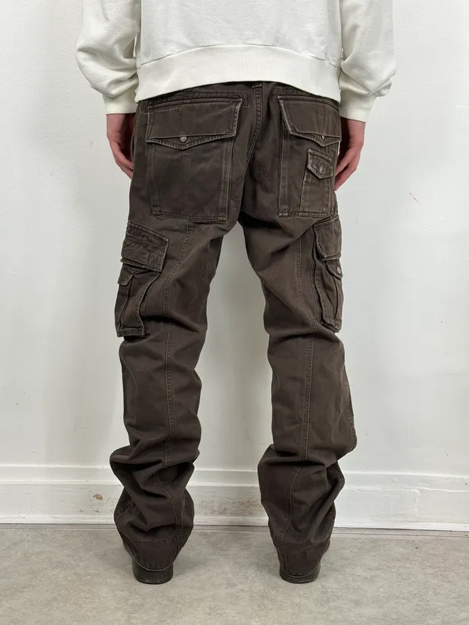 2000s Diesel Brown Utility Cargo Pants - Image 4