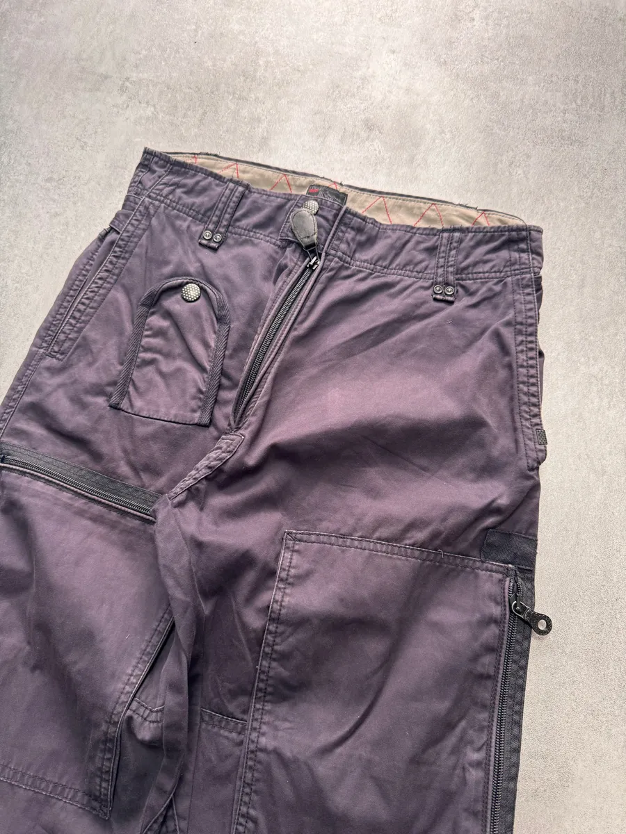 2000s Diesel Cargo Technical Purple Blue Pants - Image 2