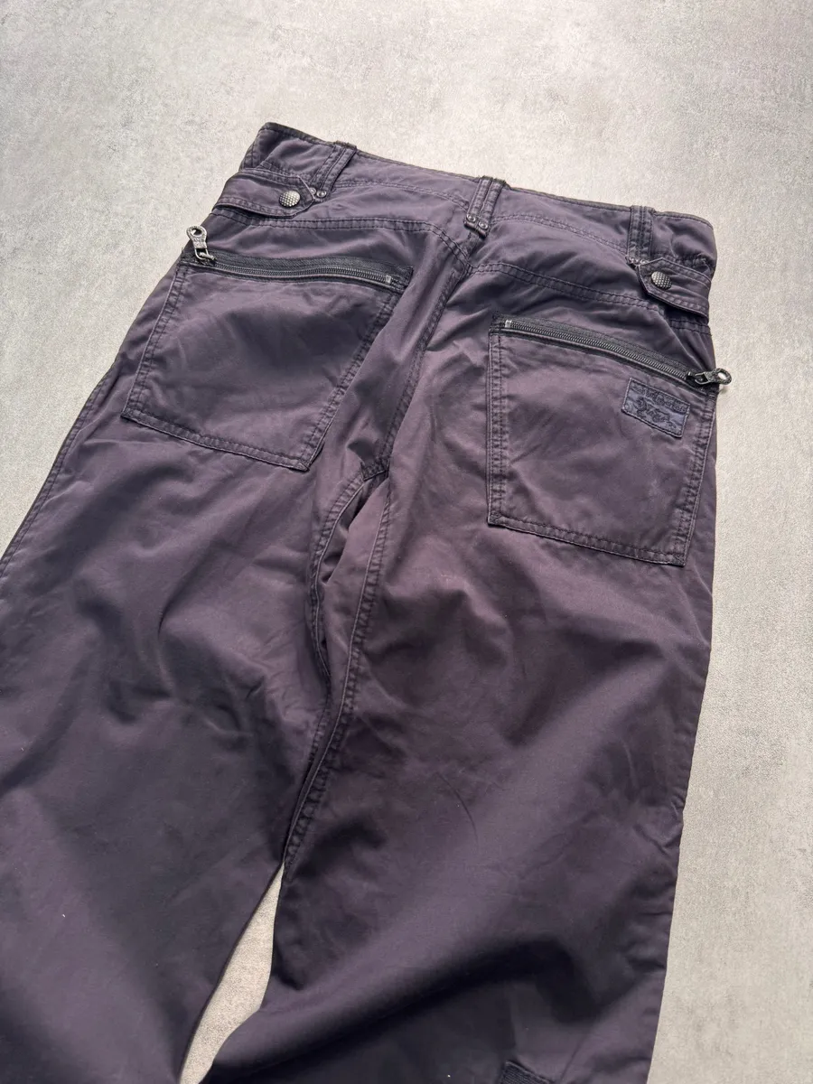 2000s Diesel Cargo Technical Purple Blue Pants - Image 3