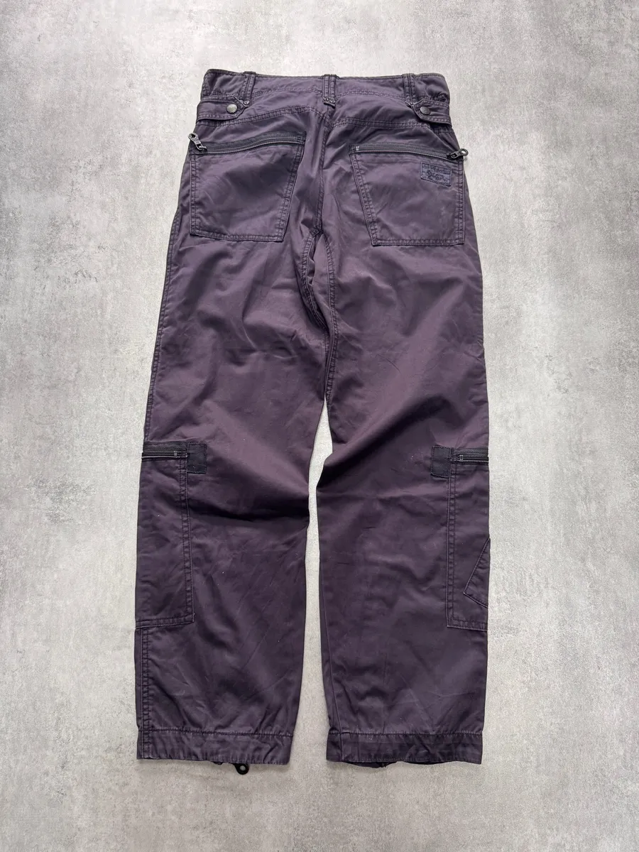 2000s Diesel Cargo Technical Purple Blue Pants - Image 4