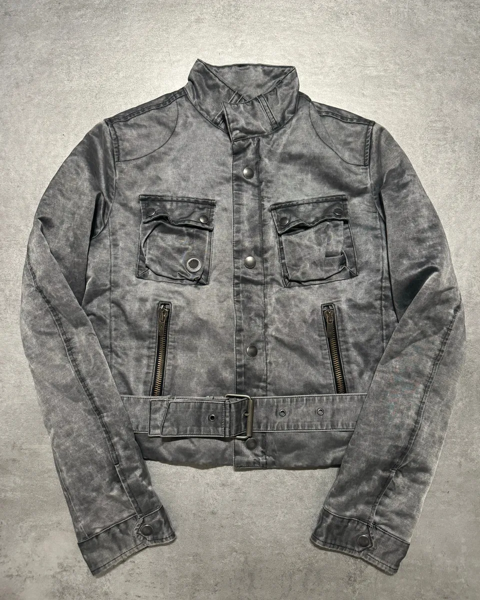 2000s Diesel Grey Faded Jacket - Image 2
