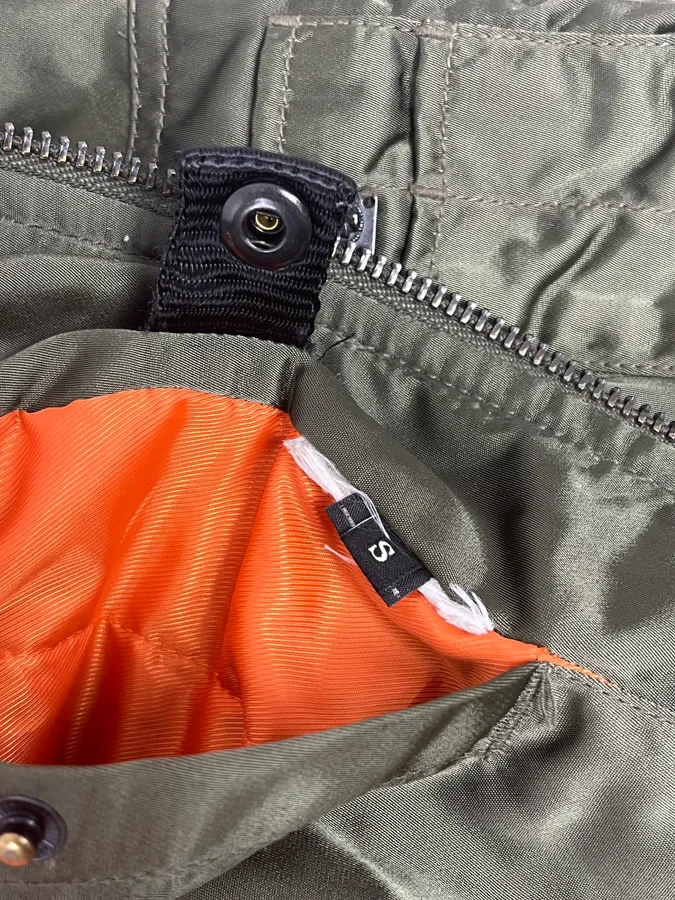 2000s Diesel Khaki Bomber Jacket - Image 12