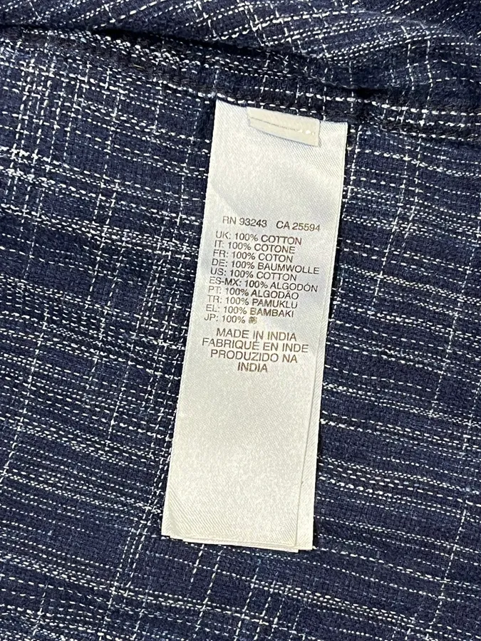 2000s Diesel Navy Lined Shirt - Image 7
