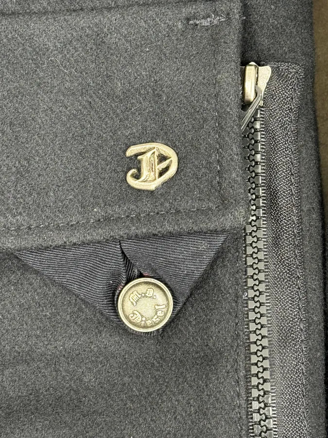 2000s Diesel Navy Wool Bomber Jacket - Image 10