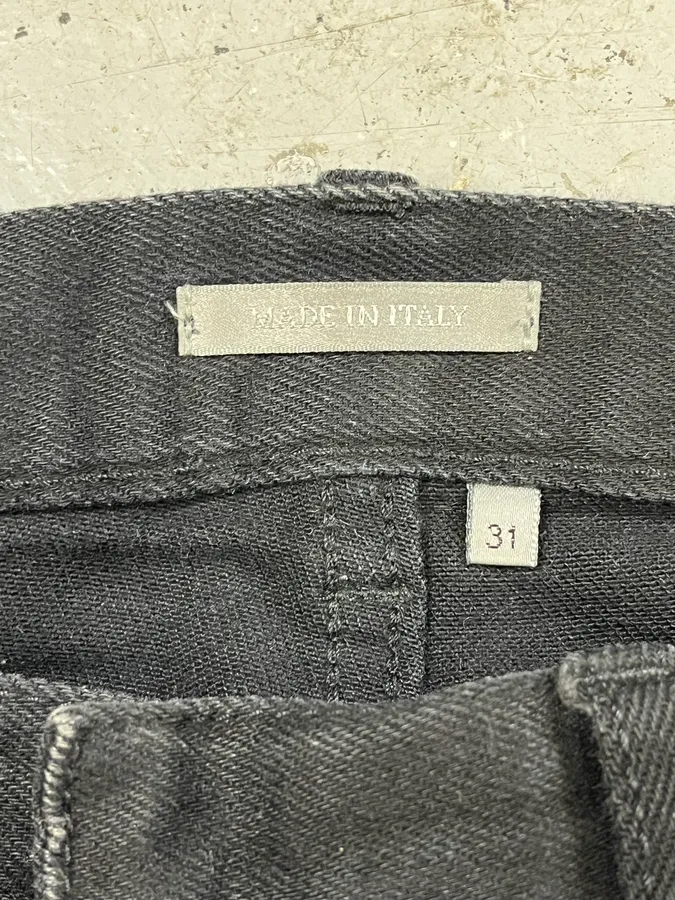 2000s Dior Black Slim Denim Jeans - Image 8