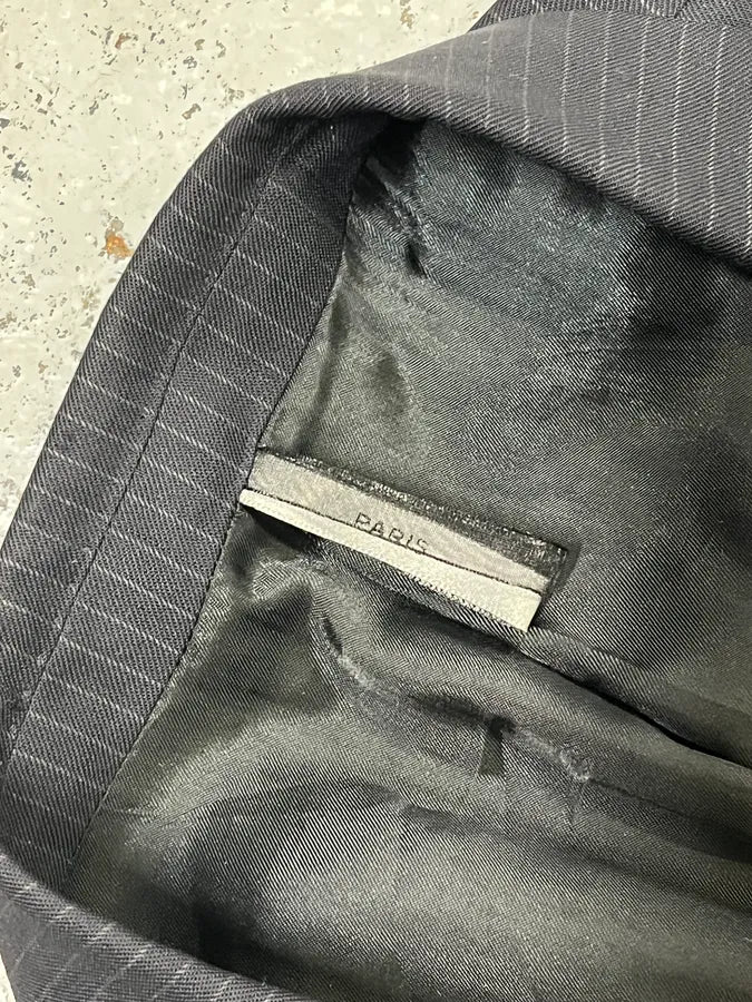 2000s Dior Black Striped Blazer - Image 10