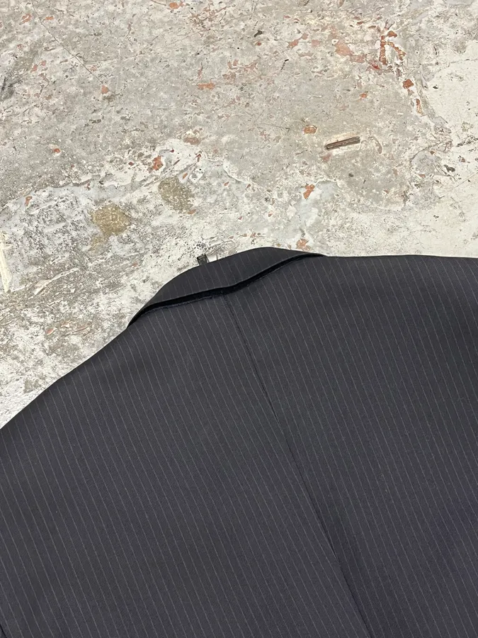 2000s Dior Black Striped Blazer - Image 6