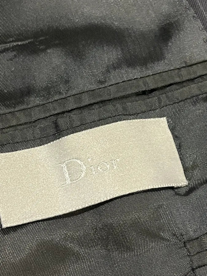 2000s Dior Black Striped Blazer - Image 9