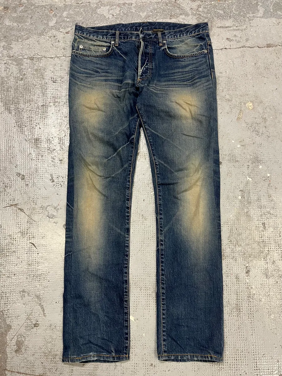2000s Dior Blue Faded Denim Jeans