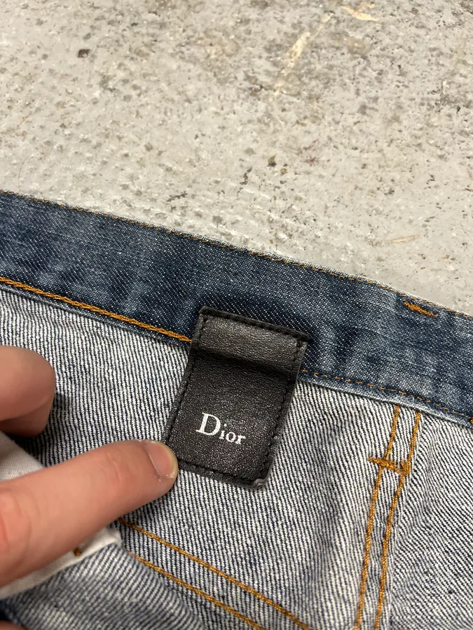 2000s Dior Blue Signature Denim Jeans - Image 10