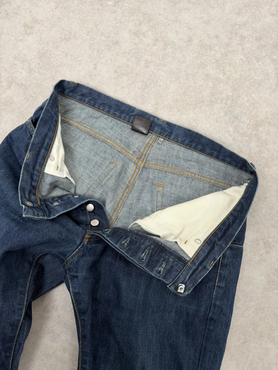 2000s Dior Blue Slim Denim Jeans by Hedi Slimane - Image 11